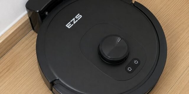 Aspirador Robô EZS E10, Sucção Ultra Forte de 5.500 Pa, Navegação a Laser iPath, para Limpeza Profunda de Pisos, Ideal para Cabelos e Pisos Duros