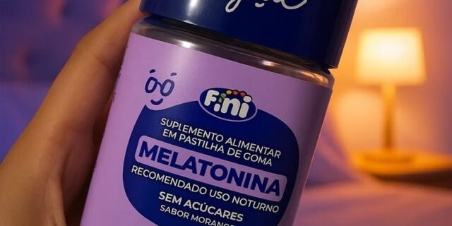 Melatonina Sabor Morango 60 Gomas Mastigável Fini Dr Good