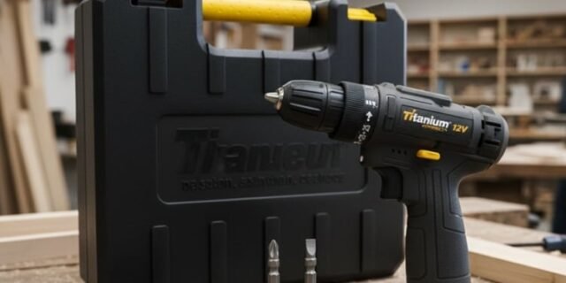 Titanium, Parafusadeira A Bateria CARBON 12V Sem Fio com Carregador Bivolt com Maleta e 2 Acessórios