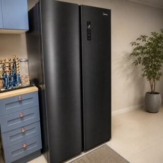 Geladeira Side By Side 511l Inverter Cor Preto Conectada Mid 127V