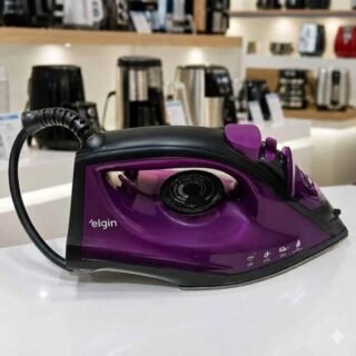 Ferro de Passar a Vapor Easy Pass Elgin 1.200w 5 temperaturas – 110V, Roxo