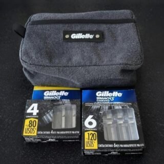 Kit Gillette Mach3 10 cargas + Necessaire