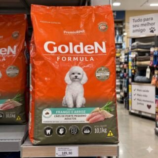 Golden – Ração Fórmula Mini Bits Para Cães Adultos De Pequeno Porte Sabor Frango E Arroz – 10,1kg Premier Pet Para Todas Pequeno Adulto