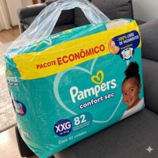 Fralda Pampers Confort Sec Tamanho XXG, 82 Unidades