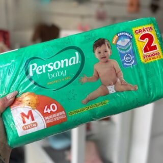 Fralda Infantil Personal Baby Protect e Sec M Mega 9x40pads Leve 40 pague 38 Unidades