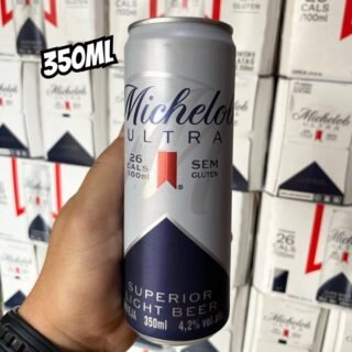 Cerveja Michelob Ultra, Lata 350ml, Pack com 8 unidades