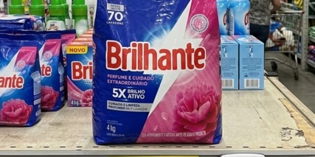 Sabão em Pó Brilhante Perfume e Cuidado Extraordinário 4kg
