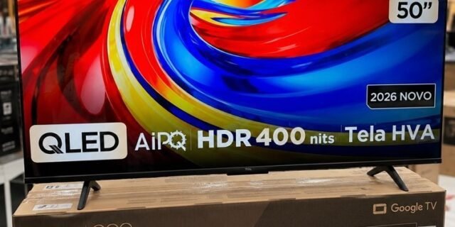 Smart TV 50″ TCL 4K UHD QLED 50P7L Google TV 2026