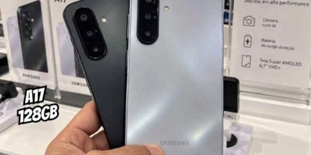 Smartphone Samsung Galaxy A17 Com Ia, 128gb, 4gb Ram, Câm De 50mp, Tela De 6.7″, Nfc, Ip54 – Preto