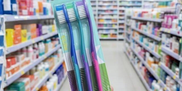 Kess Combo Econômico Com 3 Escovas Dentais Multicor