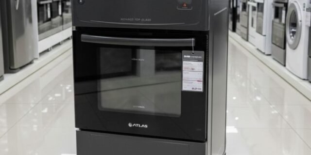 Fogão 4 Bocas Atlas Mônaco Top Glass Automático Mesa De Vidro Preto