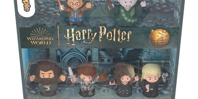 Little People COLLECTOR Conjunto de edição especial Harry Potter e as Relíquias da Morte para fãs, 6 bonecos em um pacote de exibição
