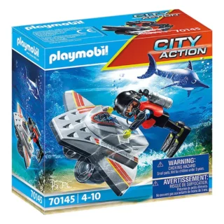 Playmobil Scooter De Mergulho – City Action – 70145