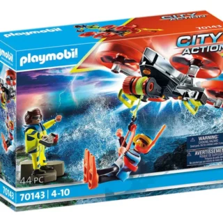 Playmobil Resgate Mergulhador Com Drone – City Action 70143