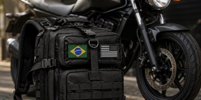 Mochila Tática Impermeável Militar Reforçada Grande 50 Litros Masculina Feminina Anne Preto