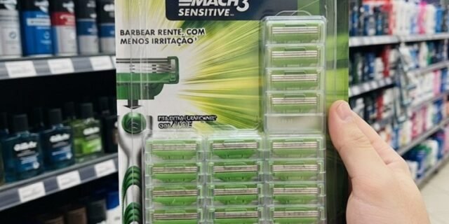 Carga para Aparelho de Barbear Gillette Mach3 Sensitive 16 unidades