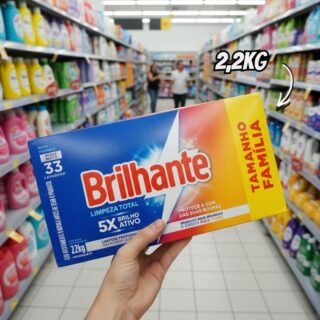 Brilhante Limpeza Total – Sabão Em Pó 2 2Kg