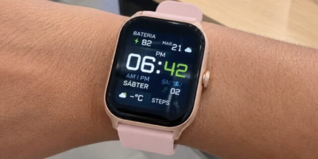 Bettdow smartwatch de 2,01 polegadas possui bateria com duração superior a 15 dias, mais de 120 modos esportivos, resistência à água 1ATM, relogio smartwatch com iOS e Android (Ouro rosa)