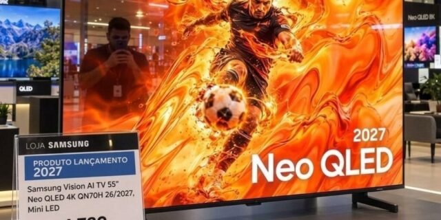 Samsung Vision AI TV 55″ Neo QLED 4K QN70H 26/2027, Mini LED