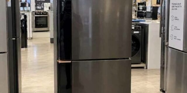 Geladeira Inteligente B= Smart Brastemp Frost Free Inverse 477L Black Inox – BRE68AE 110V