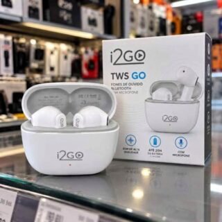 I2go, Fone De Ouvido, Tws, Bluetooth, 20 Horas Totais De Bateria, Enc, Air Sound Go 2.0, Branco, I2go Pro