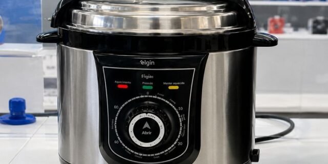 Panela De Pressão Elétrica Elgin 4 Litros Segura E Prática 840w 220v