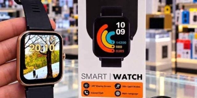 Smartwatch PEJE T6 com Chamadas, Pulseira Extra e 100+ Modos Esportivos