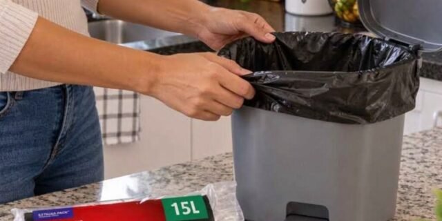 Sacos de Lixo PACK LIXO Super Econômico Preto 15 litros – Uso residencial diário, ideal para lixos leves em pequenas famílias