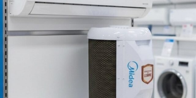 Ar Condicionado Split Midea Inverter Lite 12000 Btu R32 Frio 42ebvcb12m5 Branco 220v