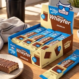 +Mu Chocowheyfer Proteico Sabor Baunilha – Display com 12 unidades – 300g