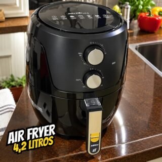 Britânia Fritadeira Air Fryer Bfr37 Revestimento Dura Mais 4,2l 1500w 127v 4 Litros