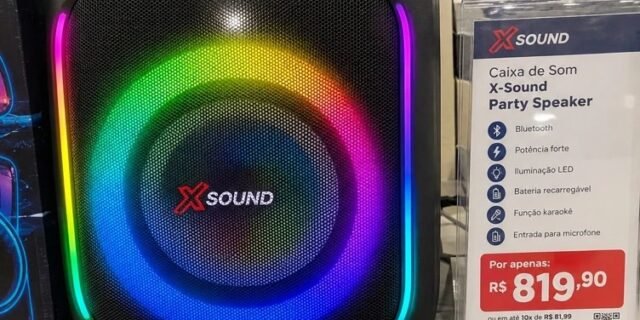Mondial Caixa De Som Party Box, Luzes Multicores, Bluetooth, 350w Rms, Tws – Pbx-350