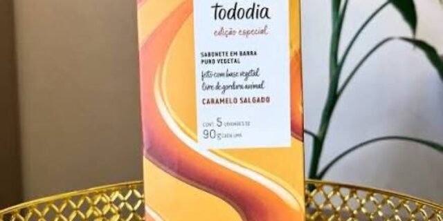 Sabonete em Barra Puro Vegetal Tododia Caramelo Salgado 5 un de 90 g cada
