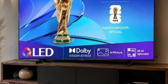 Hisense Smart Tv Uhd 4k Hi-qled 75″ Polegadas 75q6qv Com Hdr10+, Dolby Atmos, Sports Mode, Game Mode Plus E Compatível Com Alexa