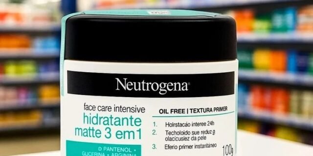 Creme Hidratante Facial Matte 3 Em 1 Neutrogena, Sem Perfume, 100g