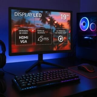 Monitor Fmaxx 19” Led Com Hdmi Vga Vesa