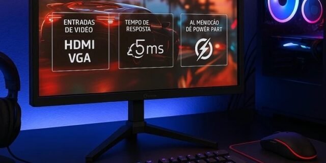 Monitor Fmaxx 19” Led Com Hdmi Vga Vesa