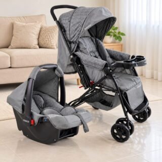 Cosco Kids, Travel System Reverse, Cinza Rajado