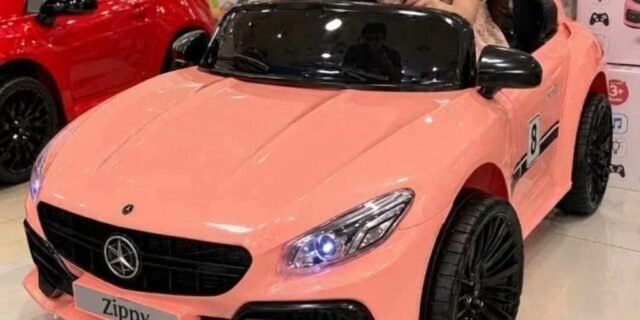 Zippy Toys Carro Elétrico M380 com Controle Remoto 6V, Rosa