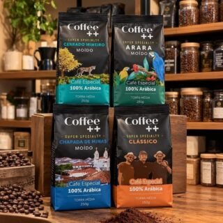 Kit 4 Pacotes Café Especial Torrado e Moído Coffee Mais Variedades